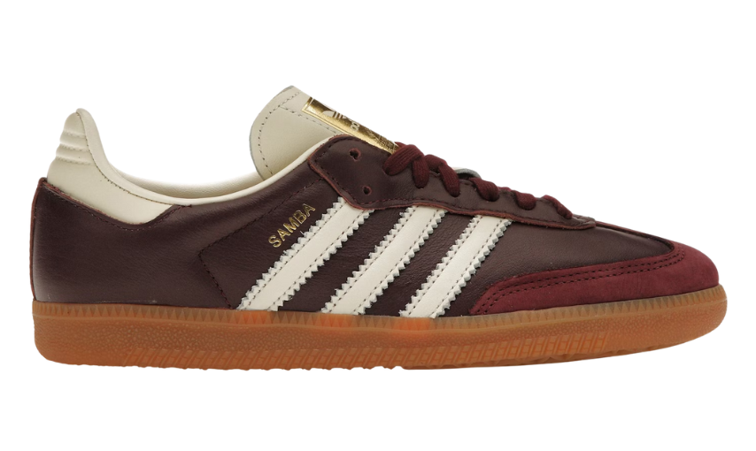 Adidas Samba OG Maroon Gold Metallic