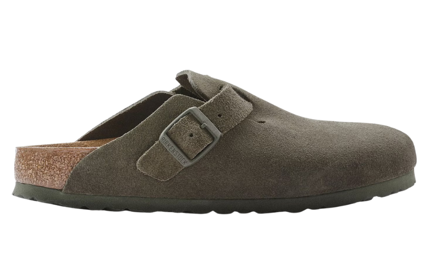 Birkenstock Boston Soft Footbed Suede Thyme